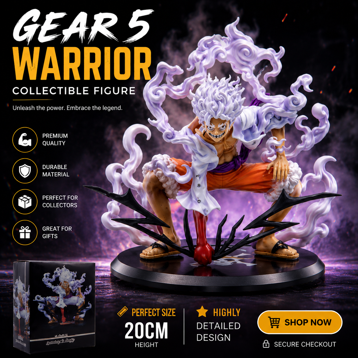 Gear 5 Warrior Inspired Collectible Figure – Premium Display Edition