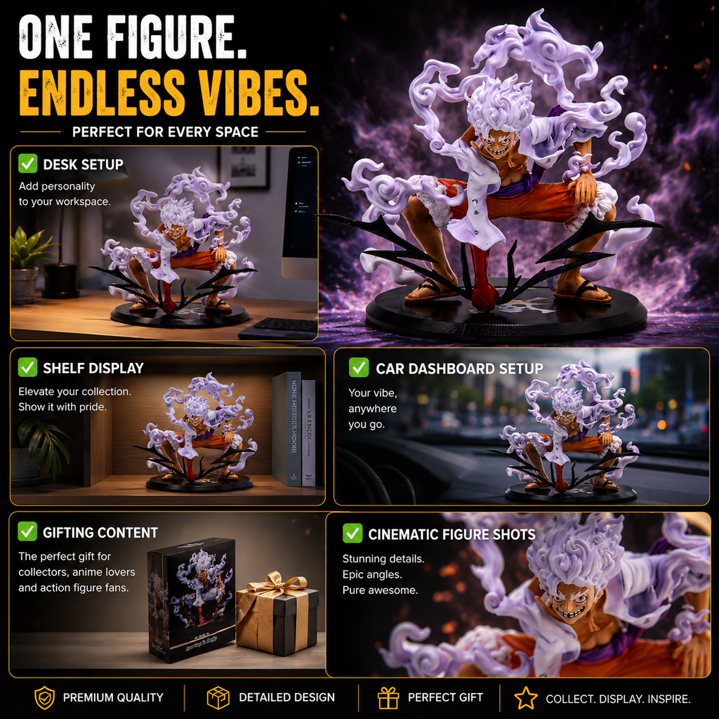 Gear 5 Warrior Inspired Collectible Figure – Premium Display Edition