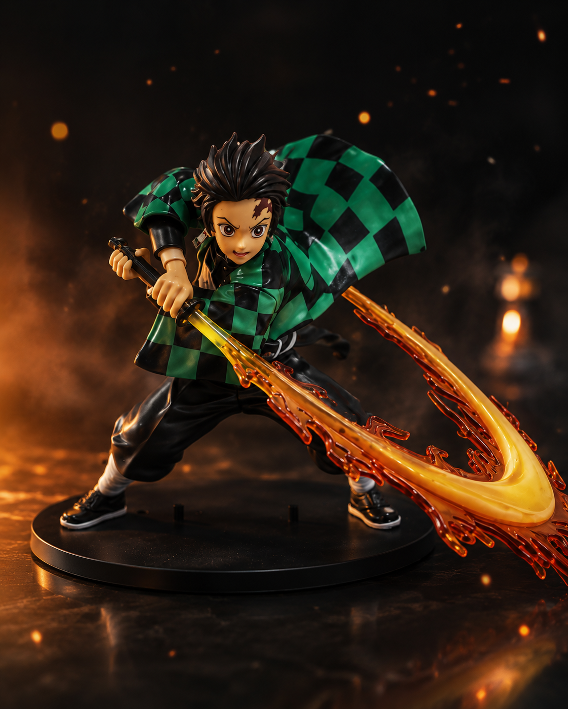 Flame Swordsman Inspired Collectible Figure – Premium Display Edition