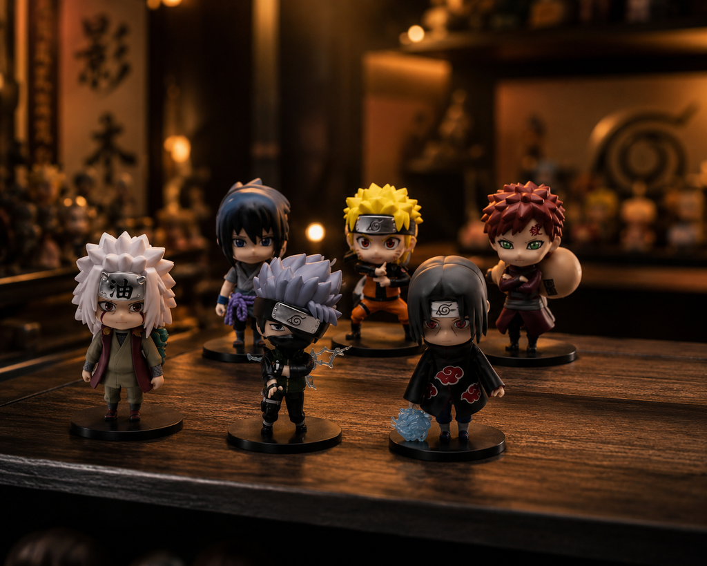 Ninja Warrior Anime Mini Figure Set – 6PCS Collectible Edition