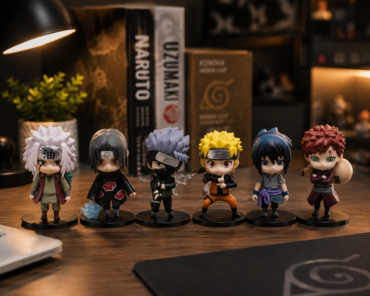 Ninja Warrior Anime Mini Figure Set – 6PCS Collectible Edition