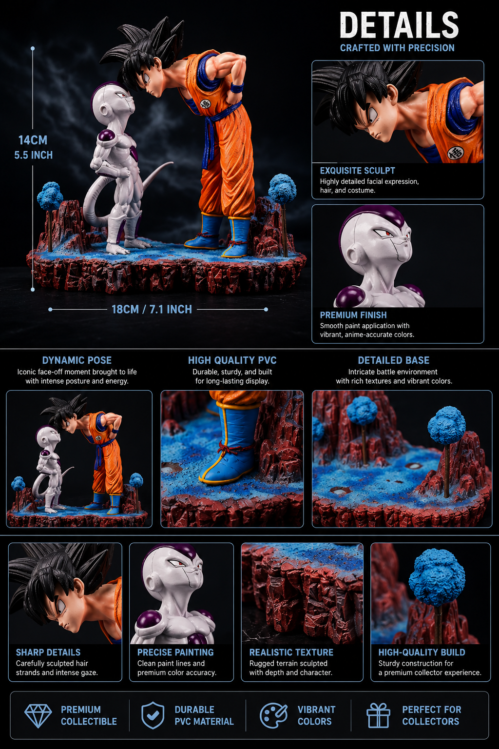 Goku vs Freeza Face-Off Statue – Dragon Ball Collector Edition